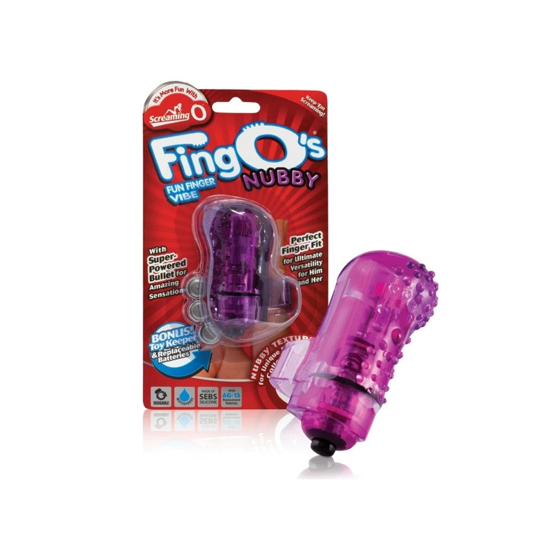 Wibrator na palec - The Screaming O The FingO Nubby Purple